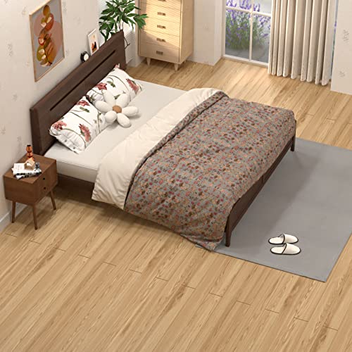 Oxdigi Peel and Stick Vinyl Flooring Roll 23"x393" Waterproof Wood Plank U1250