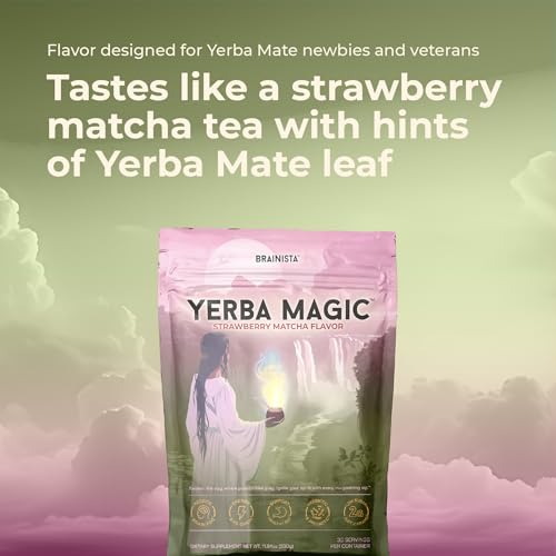 Yerba Magic Pina Colada Yerba Mate Instant Tea Powder, 3-in-1 Super Drink, 30 Servings K645