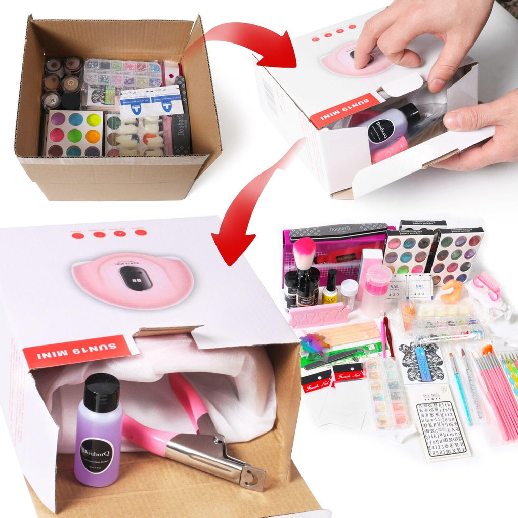 Acrylic Nail Kit with Drill and UV Light for Beginners Z74999