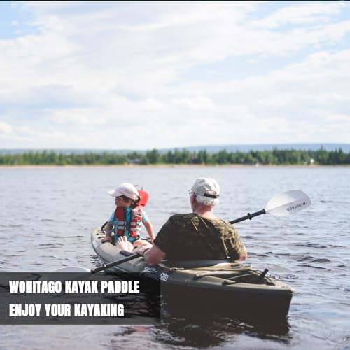 Kayak Paddles with Alloy Shaft and PP Blade, Adjustable 230-250 cm E1062