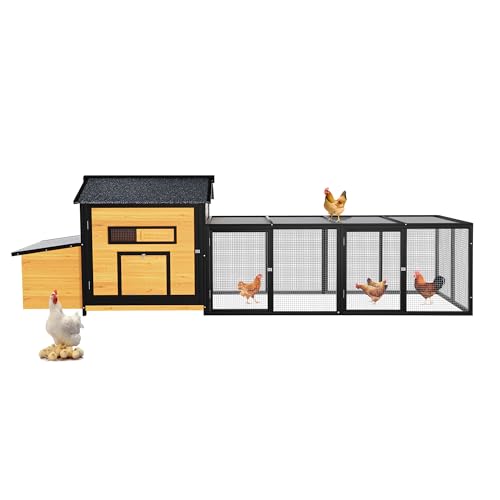 Extra Large Outdoor Chicken Coop with Nesting Box & Leak-Proof Tray W4756