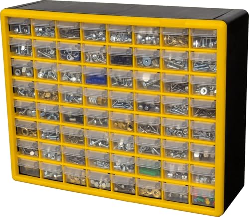 Akro-Mils 24-Drawer Plastic Storage Cabinet, Black I624065