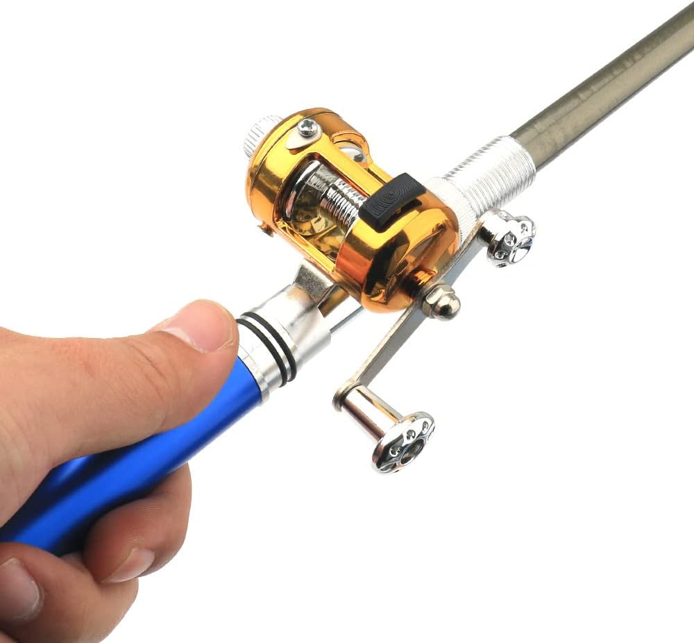 Portable Pocket Telescopic 38inch Mini Pen Fishing Rod and Reel Combo S3216