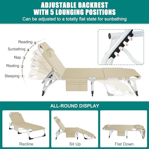 DoCred Folding Camping Cot with Mattress, 2 Pack, Heavy Duty for Adults, Portable with Carry Bag C814529
