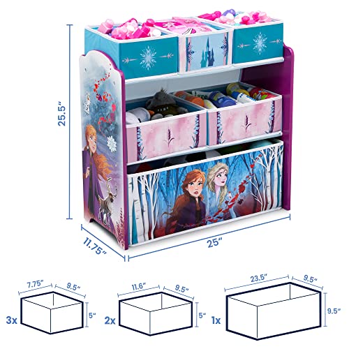 Delta Children 6 Bin Toy Storage Organizer, Disney Princess G9256