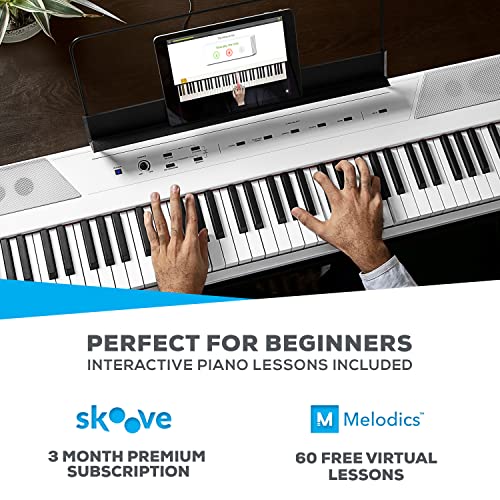 Alesis Recital 88 Key Digital Piano Keyboard with Semi Weighted Keys Q3138