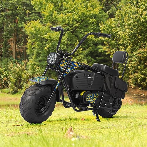 Oryxearth Electric Mini Dirt Bike 36V 1000W for Kids, Camo Blue & Yellow V8523