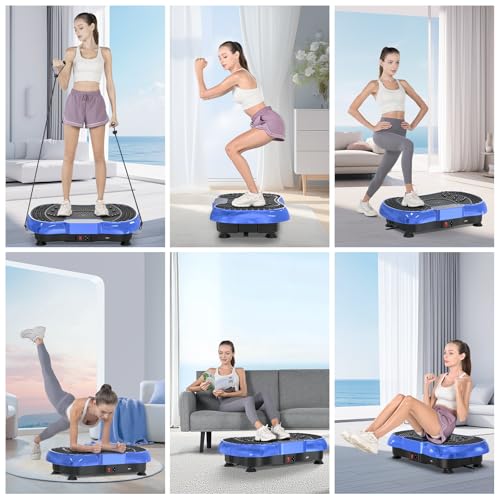 Vibration Plate Exercise Machine with Bluetooth Speaker, 450 lbs Capacity O459
