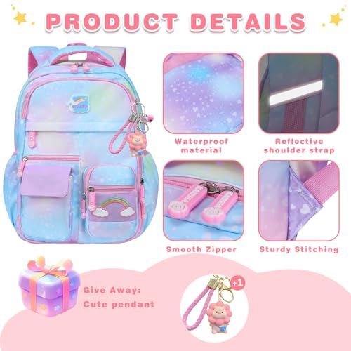 Girls Anti-Theft Waterproof School Backpack W160652