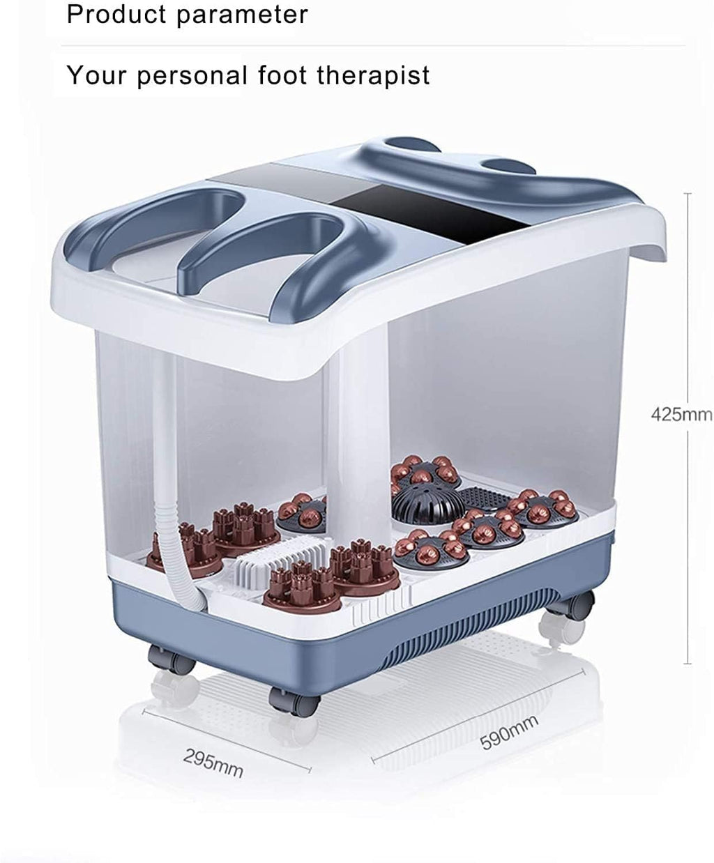 Foot Spa Bath Massager with Heat, Bubble Jets and Massage Rollers L730962