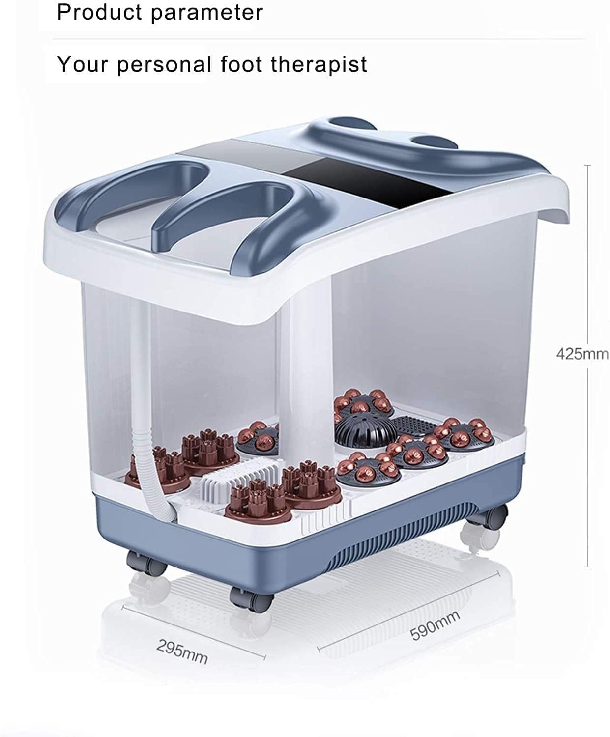 Foot Spa Bath Massager with Heat, Bubble Jets and Massage Rollers L730962