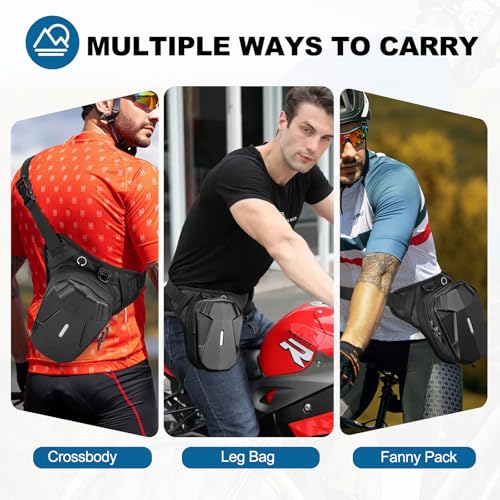 Motorcycle Thigh Bag with Removable Leg Straps for Men Women P726317