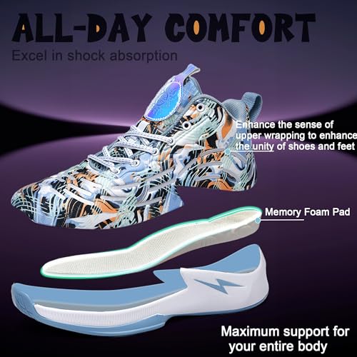 Men Basketball Shoes Breathable Non Slip Sneakers C917348
