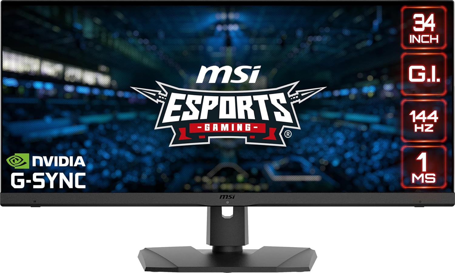 MSI MPG341QR 34" Gaming Monitor, UWQHD, 144Hz, IPS Y3506