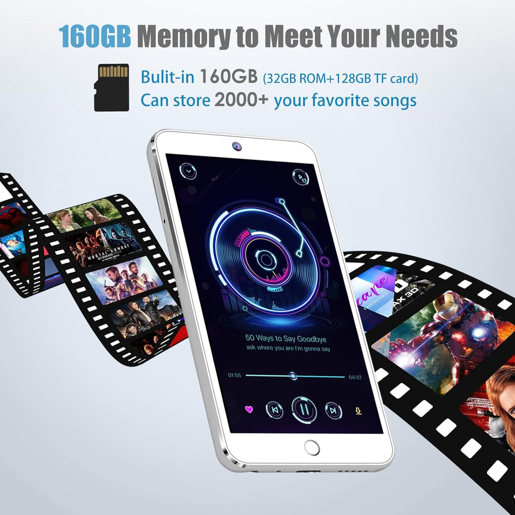 160GB Bluetooth WiFi MP3 Player with 4.3" Touch Screen J424599