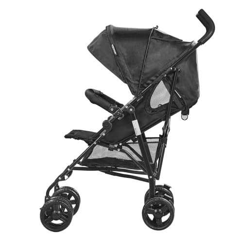 VEVOR Lightweight Compact Fold Stroller for Travel, Light Gray/Black U711138