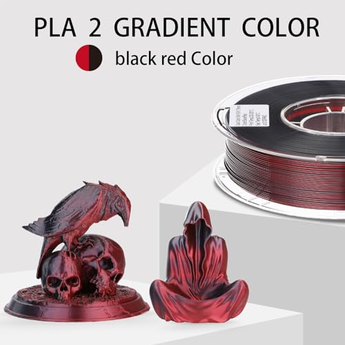 Rainbow 3D PLA Printer Filament 1.75mm Matte, 1kg P386477