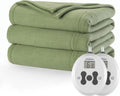 Sunbeam Royal Ultra Ivy Heated Blanket 12 Heat Settings Auto Shut Off Machine Washable King