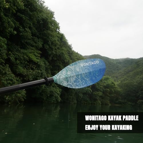 Kayak Paddles with Alloy Shaft and PP Blade, Adjustable 230-250 cm E1062