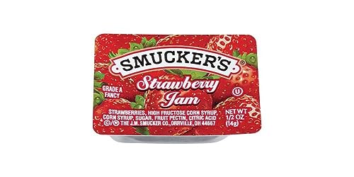 Smucker's Strawberry Jam, Mixed Fruit & Concord Grape Jelly Assortment, 0.5 oz, 200 Count M135081