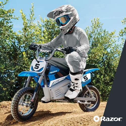 Razor MX350 Dirt Rocket Electric Motocross Bike, Blue L3547