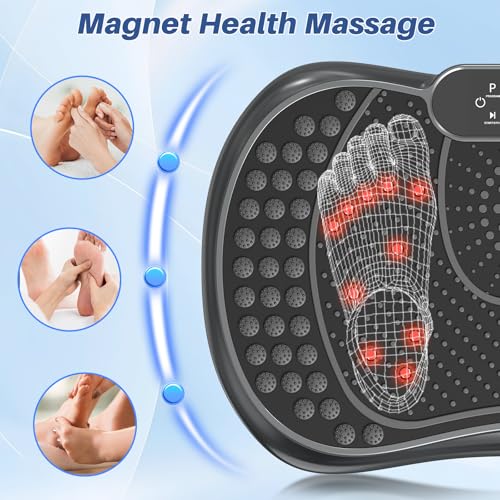 Vibration Plate Exercise Machine with Bluetooth Speaker, 450 lbs Capacity O459