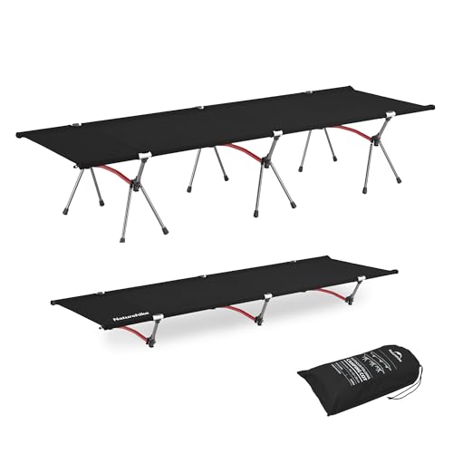 Naturehike ArmyWild Folding Camping Cot, Height Adjustable Ultralight Portable Bed U237