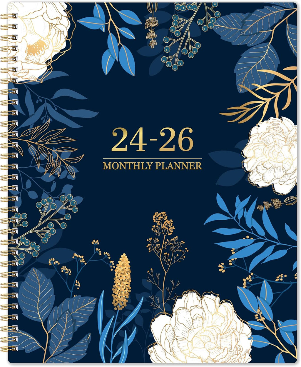 2024-2026 Monthly Planner - Jul 2024 - Jun 2026, 2 Year Monthly Planner/Calendar 2024-2026, Academic Planner, 11" x 9", 24 Monthly Planner, Tabs, Back Pocket, Holidays, Twin-Wire Binding, Note Pages