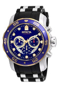 Invicta Men's 'Pro Diver' Quartz Stainless Steel and Silicone Watch