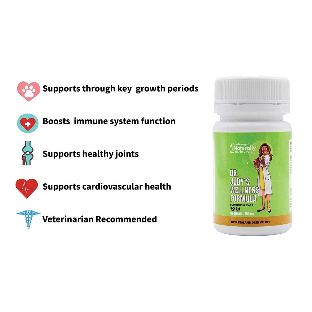 Dr. Judy Morgan's Naturally Healthy Pets New Zealand Deer Velvet Wellness Formula for Dogs & Cats E14131
