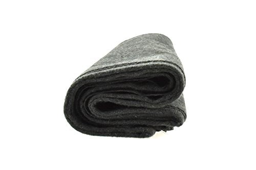 SE 51"x80" Gray Wool Blanket - 50% Wool, Lightweight, with Zippered Bag O4336