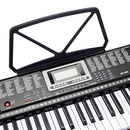 Amazon Basics Electric Keyboard 88-Keys Semi-Weighted Digital Piano with Sustain Pedal, Black H295585