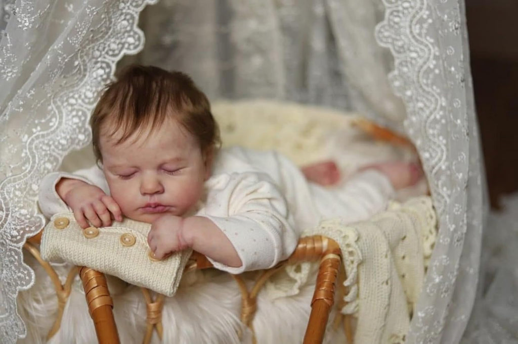 Anano Reborn Newborn Baby Girl Doll Full Body Silicone 20 Inch Realistic Sleeping H91881