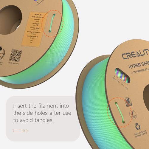 Creality PLA Plus Filament 1.75mm Rainbow Multicolor 1KG Spool O376011