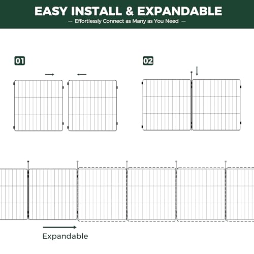 FXW MiniPaws Dog Playpen 8 Panels Portable for Indoor & Outdoor Y720