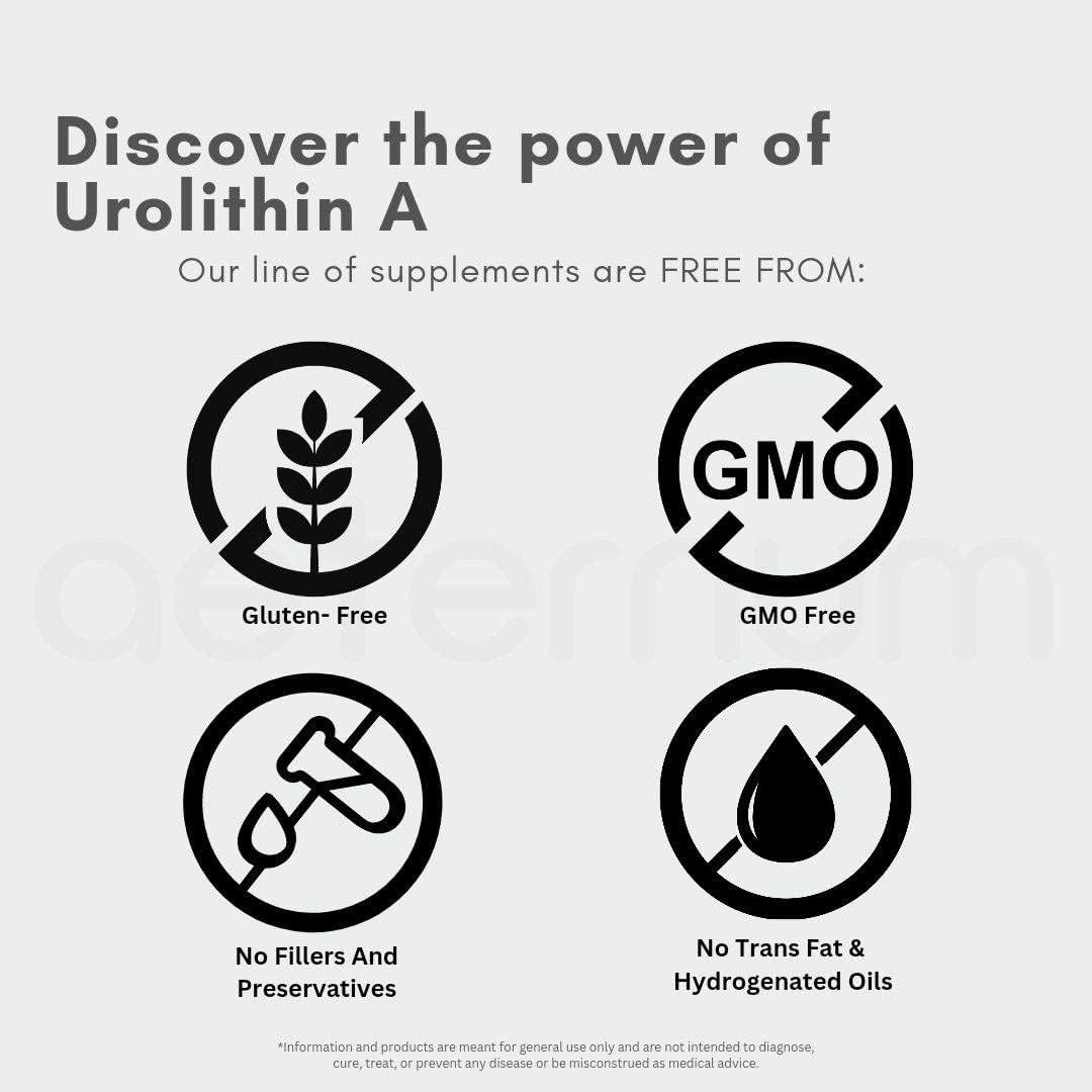 Urolithin A 500mg Capsules, 60 Count Q8192