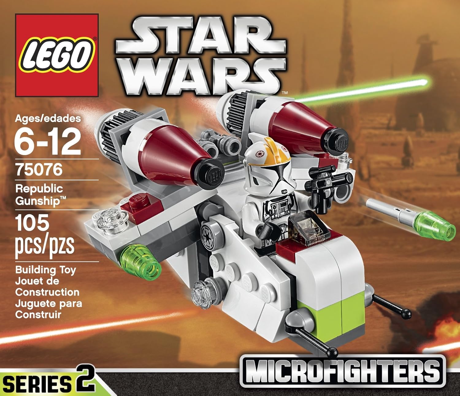 LEGO Star Wars Microfighters Republic Gunship 75076 C928