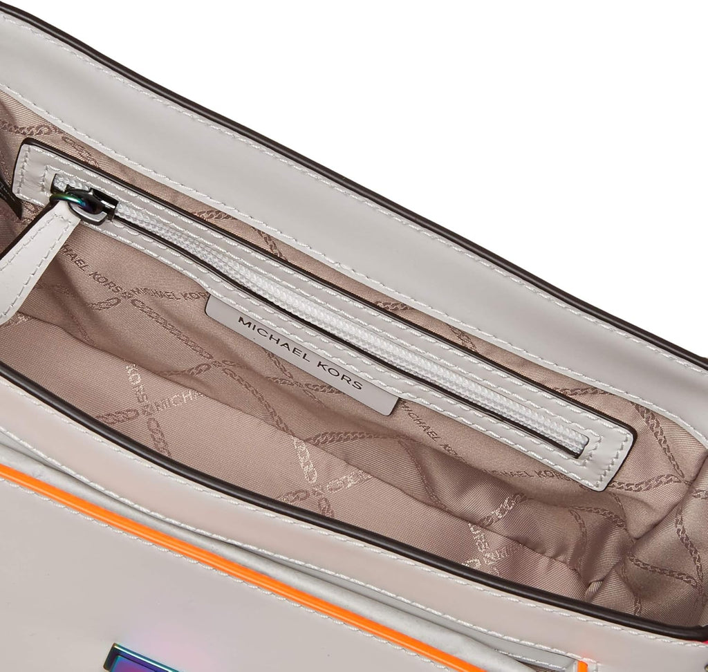 MICHAEL Michael Kors Manhattan Medium Top-Handle Satchel Optic White O5302
