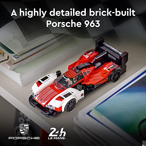 LEGO Speed Champions Porsche 963 76916 Building Kit, Racing Toy for Kids J550290