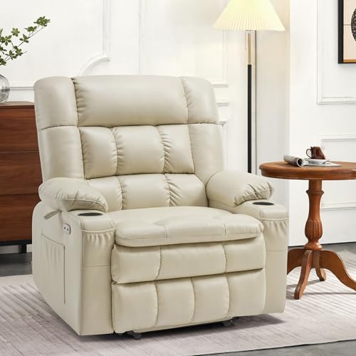 MCombo Dual Motor Power Lift Recliner Chair for Elderly with Heat and Massage, Black E570141