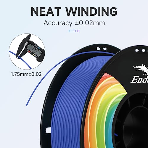 Creality PLA Plus Filament 1.75mm Rainbow Multicolor 1KG Spool O376011