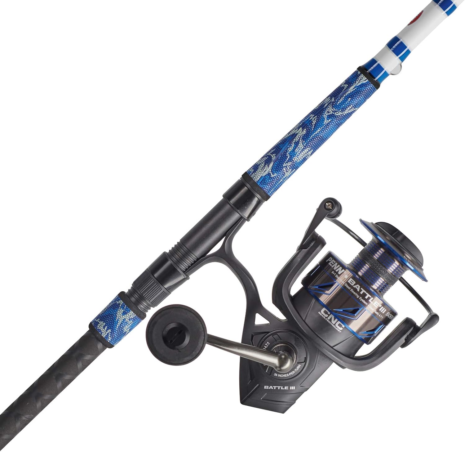 Penn Battle III Spinning Reel and Fishing Rod Combo U5566