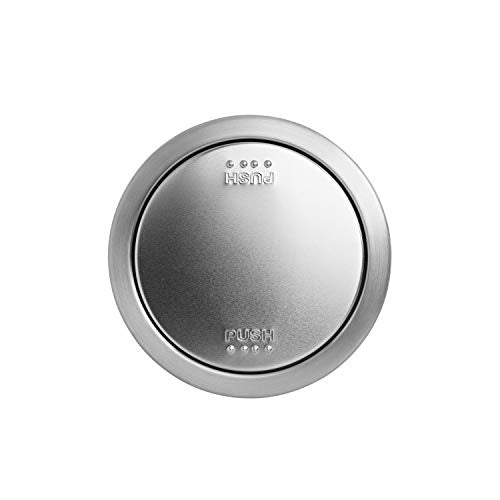 simplehuman 30 Liter Round Step Trash Can, Brushed Stainless Steel W1408