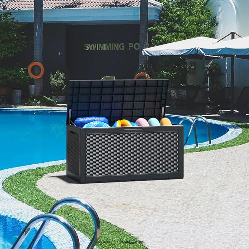 NUNU LAB 31 Gallon Outdoor Storage Box Waterproof Lockable Lid I8083