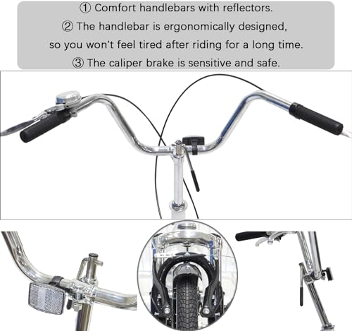 Adult Tricycle 7 Speed Folding 3-Wheel Bike with Cargo Basket M979498