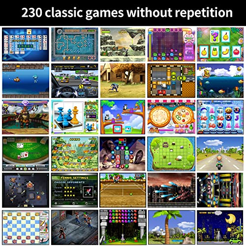 16 Bit Handheld Game Console for Kids with 230 HD Classic Retro Games K20118