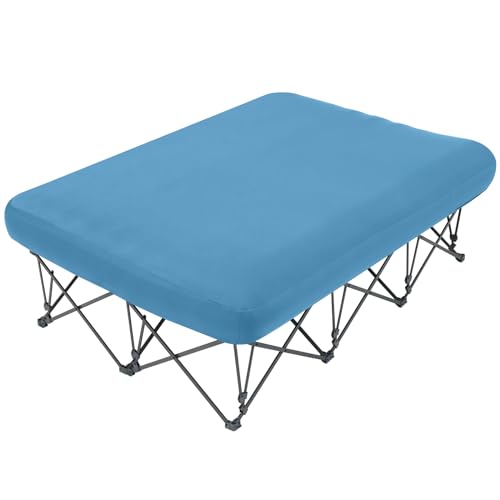 KAMPKEEPER Folding Camping Cot with Inflatable Air Mattress and Carry Bag M949