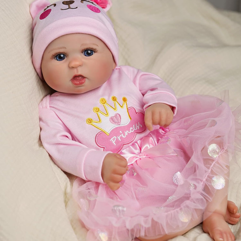 JIZHI Reborn Baby Dolls 20-Inch Soft Vinyl Girl with Gift Box Y172