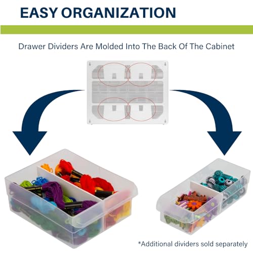 Akro-Mils 24-Drawer Plastic Storage Cabinet, Black I624065