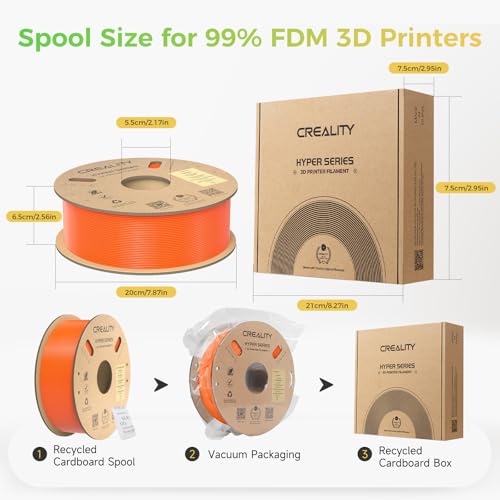 Creality PLA Plus Filament 1.75mm Rainbow Multicolor 1KG Spool O376011